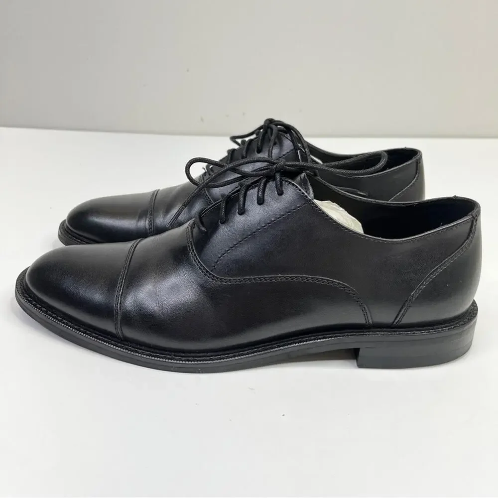The Men's Store at Bloomingdale's Cap Toe Oxford shoes black - 8